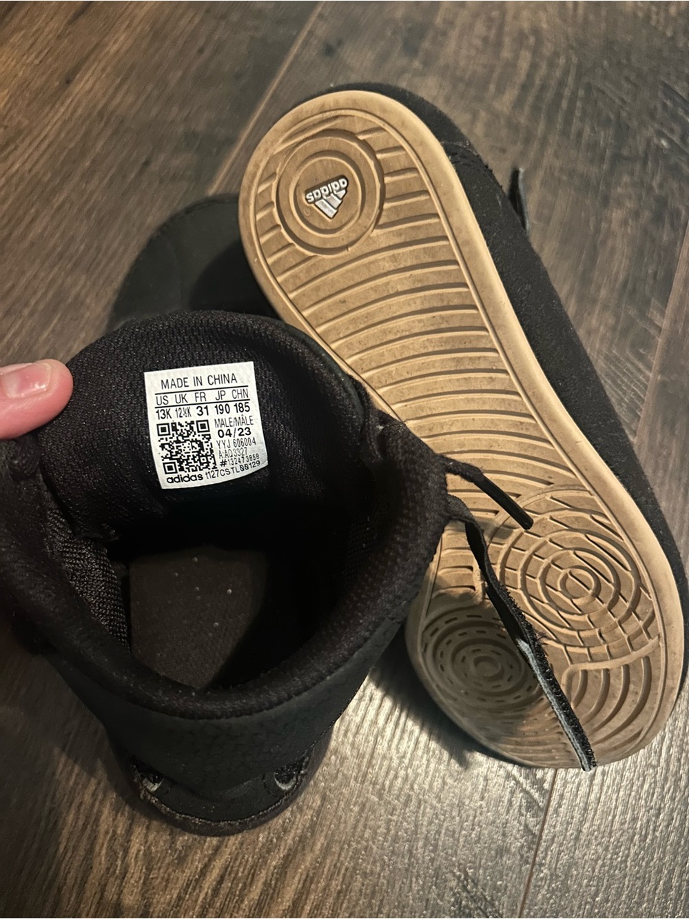 Adidas Kids Black Wrestling Shoes - Picture 4 of 4